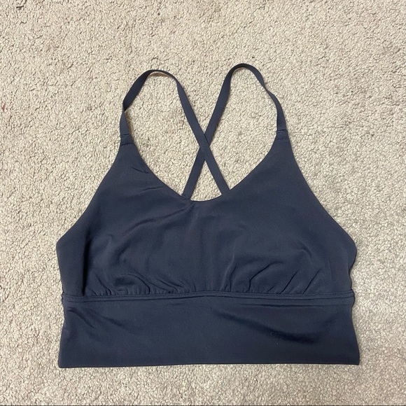 SOLD! OFFLINE By Aerie Real Me Strappy Back Sports Bra Blue Size S - Picture 4 of 7